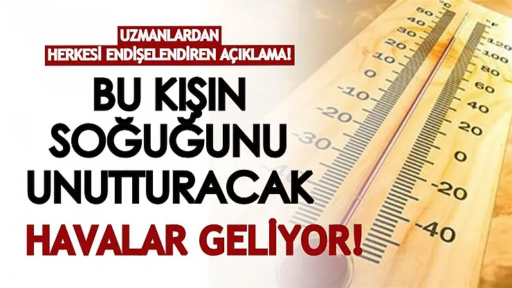 Bu kışın soğuğunu unutturacak havalar geliyor! Uzmanlar herkesi endişelendiren açıklamayı yaptı