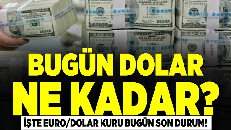 Bugün dolar ne kadar? Euro/dolar kuru bugün son durum!