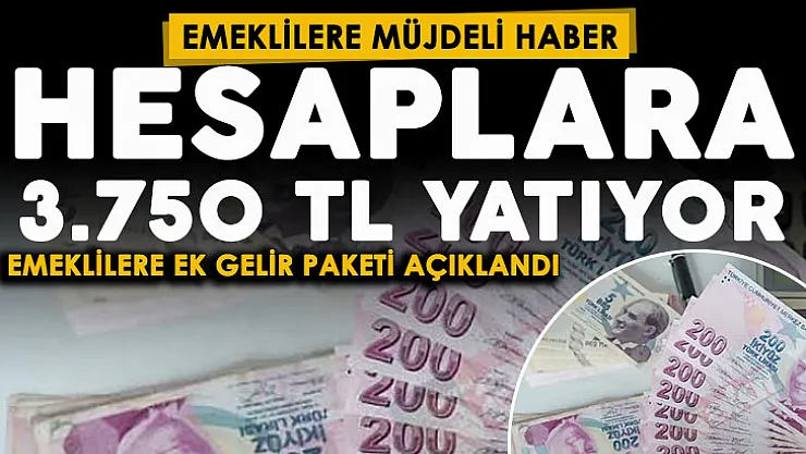 Bugün emeklilerin hesabına 3.750 TL yatmaya başladı! Herkes ATM'den çekebilecek: Ek gelir paketi açıklandı