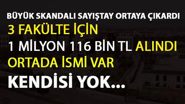 Bursa Teknik Üniversitesi'nde ödenek skandalı
