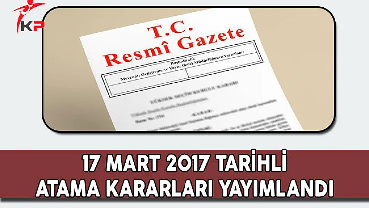 Çalışma ve Sosyal Güvenlik, Gençlik ve Spor ile Kültür ve Turizm Bakanlıklarına Ait Atama Kararları