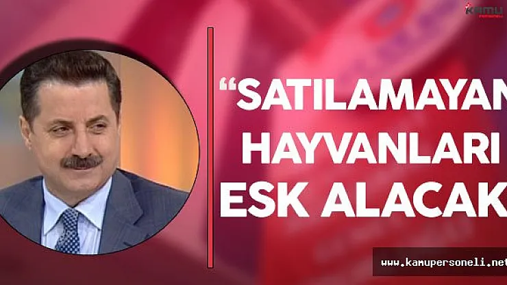 Çelik'ten Son Dakika Açıklaması &quotSatılamayan Hayvanları ESK Alacak"