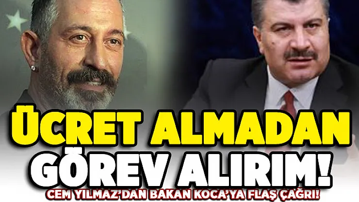 Cem Yılmaz sosyal medyadan duyurdu: Sağlık Bakanlığına önerimdir, ücret almadan görev alırım