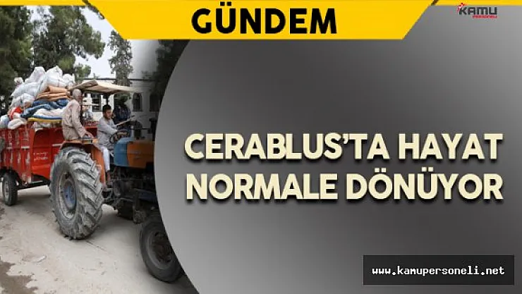 Cerablus'ta Hayat Normale Dönmeye Başladı