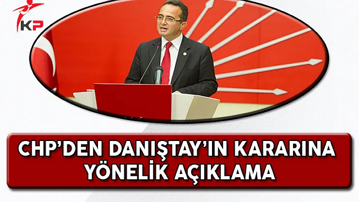 CHP Genel Başkan Yardımcısı Bülent Tezcan Danıştay'ın Ret Kararını Değerlendirdi
