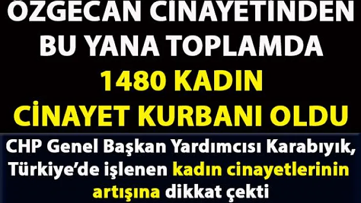 CHP Genel Başkan Yardımcısı Karabıyık, Türkiye'de artan kadın cinayetleri hakkında bilgi verdi