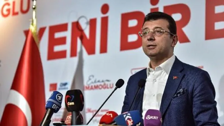 CHP'den Flaş Açıklama: İBB Başkanı Ekrem İmamoğlu
