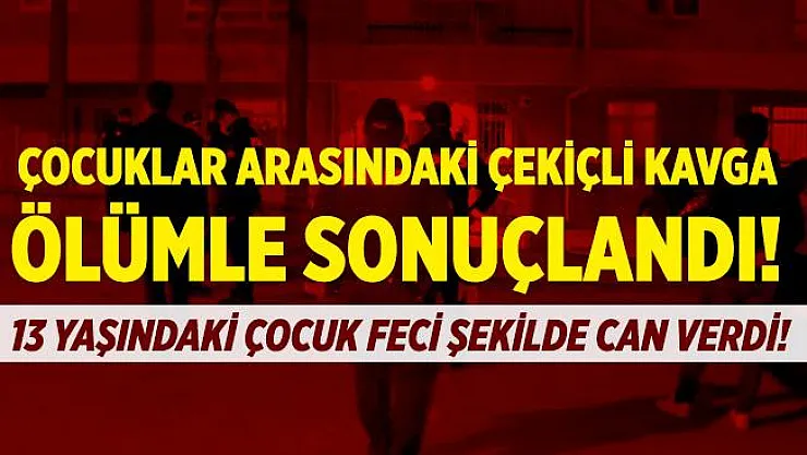 Çocuklar arasında çekiçli kavga ölümle sonuçlandı! 13 yaşındaki çocuk feci şekilde can verdi!