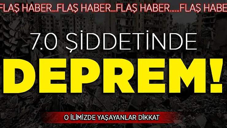 Çok Önemli Uyarı Yapıldı: O Şehirde 7 Şiddetinde Deprem Çok Yakın