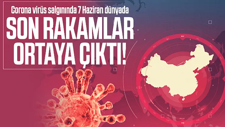 Corona virüs salgınında 7 Haziran dünyada son rakamlar ortaya çıktı! Türkiye corona virüs vaka ve ölü sayısı kaç?