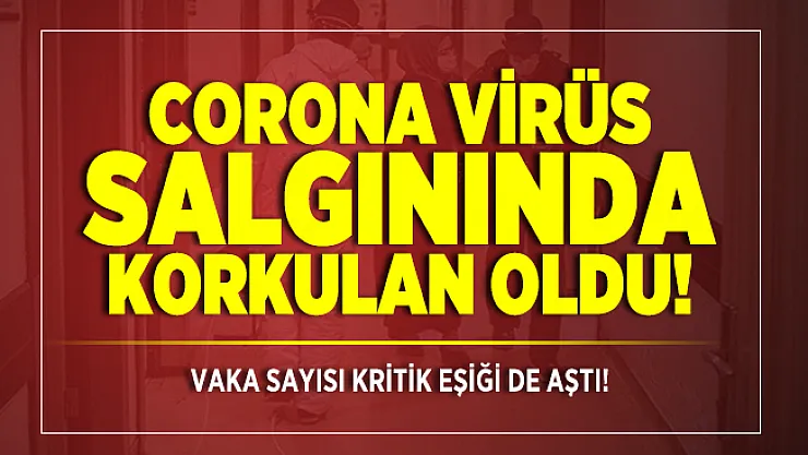 Corona virüs salgınında korkulan oldu! Vaka sayısı kritik eşiği de aştı!