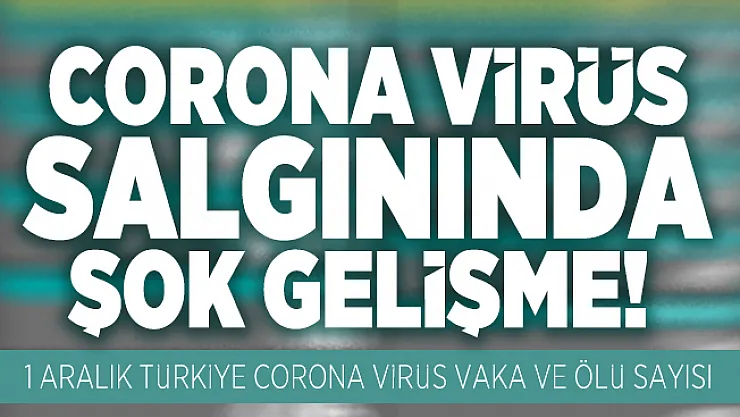 Corona virüs salgınında şok gelişme! 1 Aralık Türkiye corona virüs vaka ve ölü sayısı