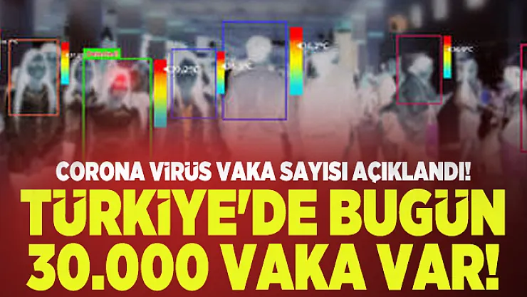 Corona virüs vaka sayısı açıklandı! Türkiye'de bugün 30.000 vaka var!