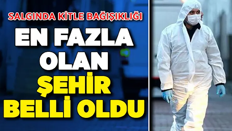 Corona Virüsü Salgınında Kitle Bağışıklığı En Fazla Olan Şehir Açıklandı