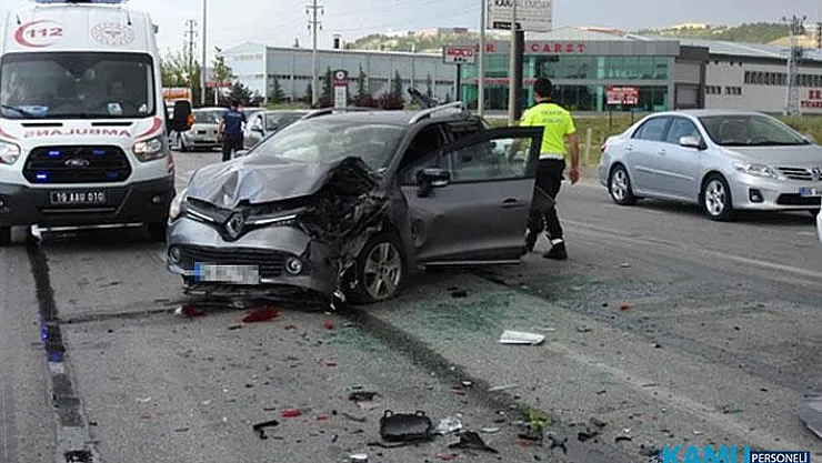 Çorum'da Feci Kaza! Yolcu Otobüsü 7 Araca Çarptı! Yaralılar Var