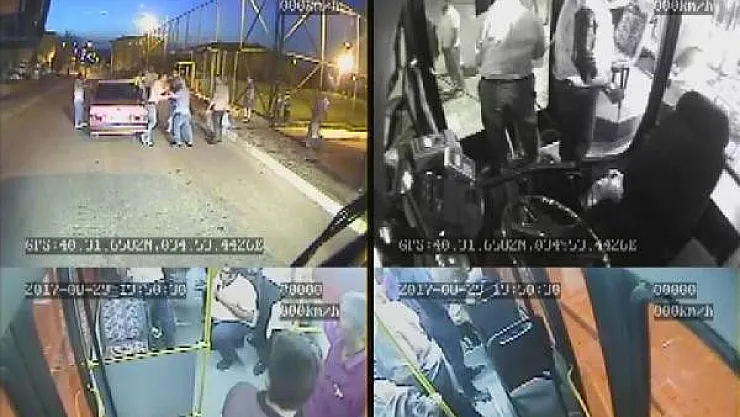 Çorum'da Halk Otobüsünde Bıçaklı Kavga !