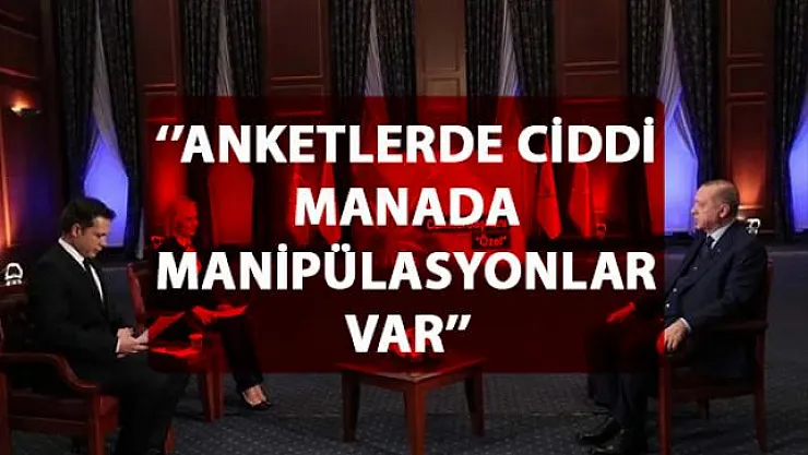 Cumhurbaşkanı Erdoğan, son anket sonuçları ile ilgili flaş açıklamalarda bulundu