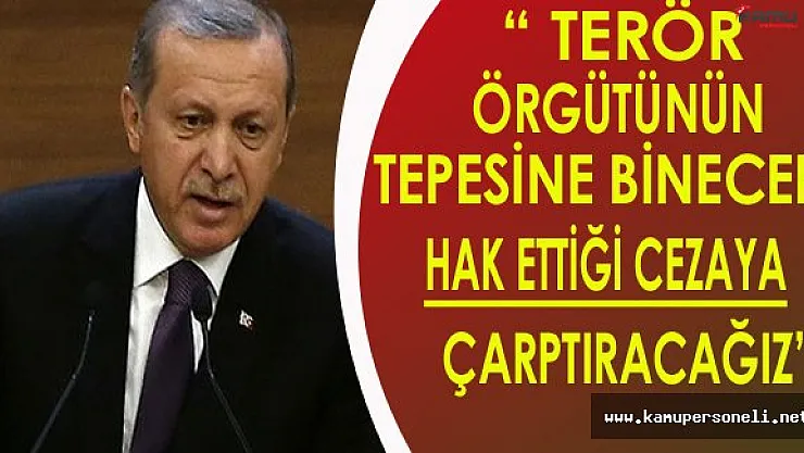 Cumhurbaşkanı Erdoğan: &quotTerör Örgütünün Tepesine Binecek..."