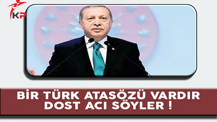 Cumhurbaşkanı Erdoğan'dan Avrupa Birliği'ne Sert Tepki !