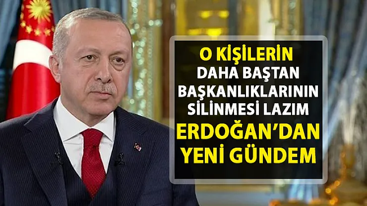 Cumhurbaşkanı Erdoğan'dan yeni gündem!.. 'GBT sisteminin ben doğru çalıştığına inanmıyorum!'