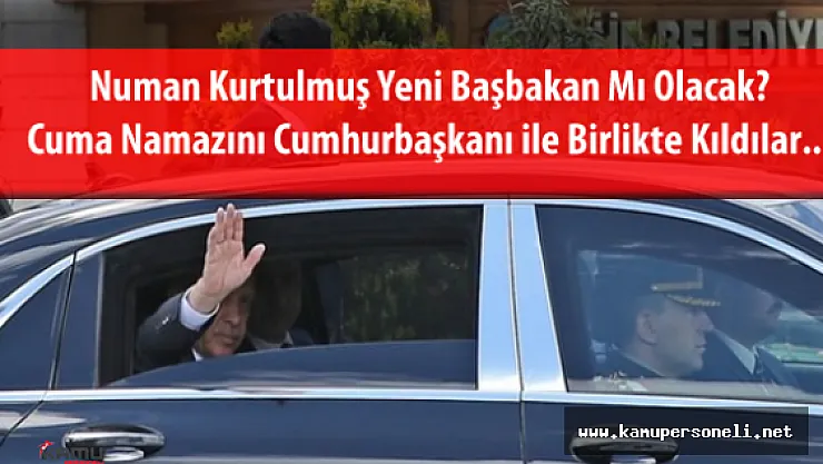 Cumhurbaşkanı Recep Tayyip Erdoğan ve Başbakan Yardımcısı Numan Kurtulmuş Cuma Namazında