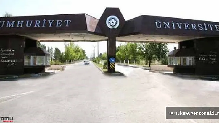 Cumhuriyet Üniversitesi 6 Akademik Personel Alımı