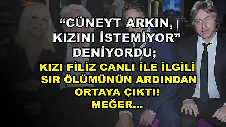 'Cüneyt Arkın, Kızını İstemiyor' Deniyordu Kızı Filiz Canlı ile İlgili Sır Ölümünün Ardından Ortaya Çıktı! Meğer…