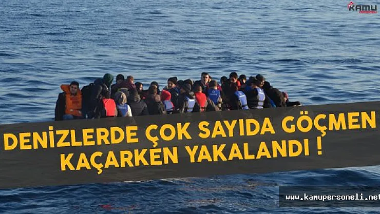 Denizlerde Çok Sayıda Göçmen Yakalandı