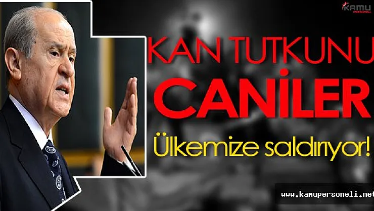 Devlet Bahçeli: &quotKan tutkunu caniler Türkiye'ye saldırmakta"