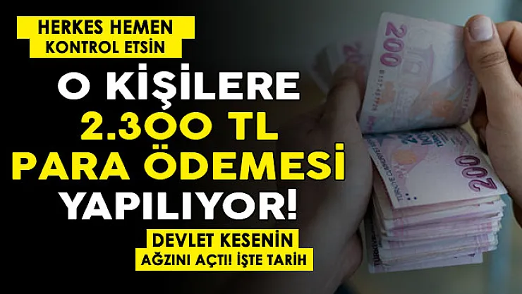Devlet kesenin ağzını açtı: Bakanlık duyurdu! Şubat'tan itibaren o kişilere 2 bin 300 lira ek verilecek: Hemen sorgulama yapın