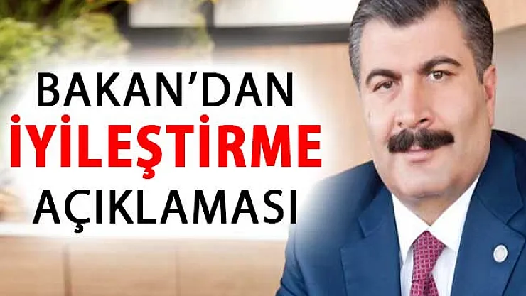 Diğer Sağlık Personeline İyileştirme Hakkında Bakan Koca'dan Flaş Açıklama