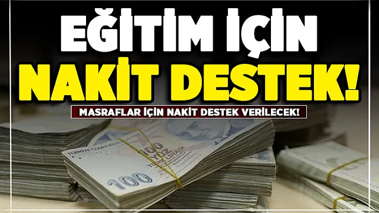 Diğer seviyeler 23 Kasım'da okullar başlıyor! Masraflar için nakit destek verilecek