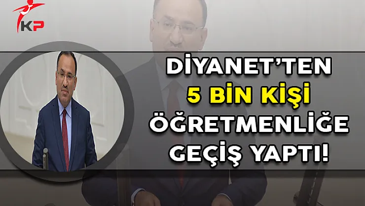 Diyanet Kadrosundan 5 Bin Kişi Öğretmenliğe Geçiş Yaptı