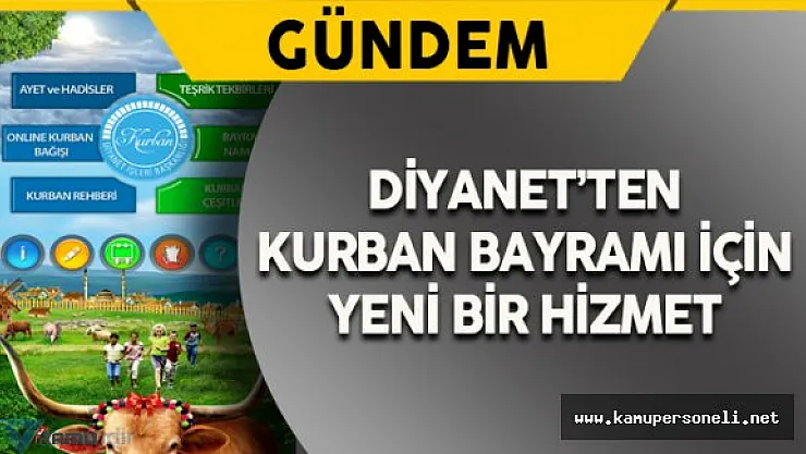 Diyanet'ten Yeni &quotKurban Rehberi" Hizmeti