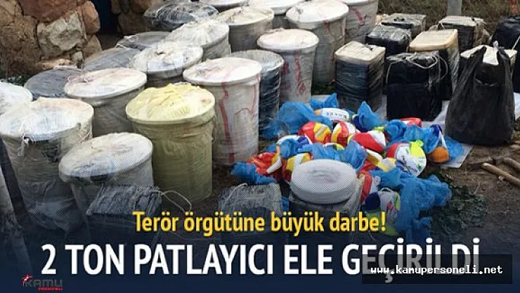 Diyarbakır'da 2 Ton Patlayıcı Ele Geçirildi