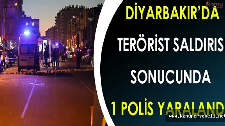 Diyarbakır'da PKK'lı Teröristler Polis Ekibine Saldırdı ! ( 1 Polis Yaralı )