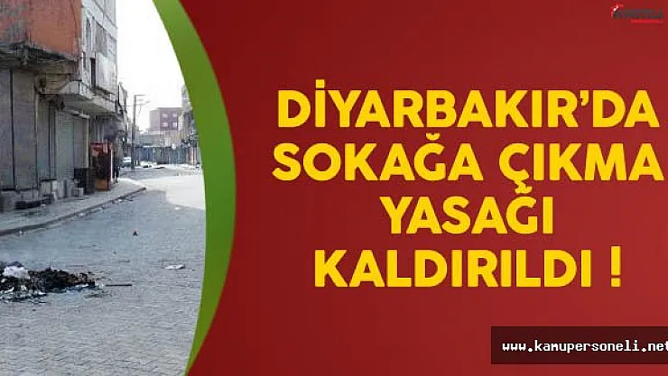 Diyarbakır'da Sokak Yasağı Kaldırıldı
