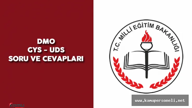 DMO Görevde Yükselme ve Ünvan Değişikliği Sınav Soruları ve Cevapları