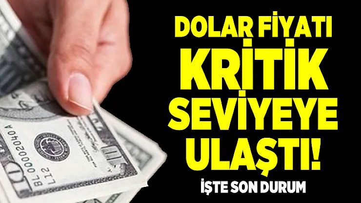 Dolar fiyatı kritik seviyeye ulaştı! Dolar ve euro fiyatlarında son durum