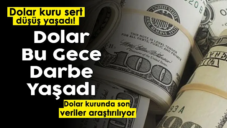 Dolar kuru bu gece darbe yaşadı! Çok sert düşen dolardaki son durum! işte güncel 13 Ocak dolar ve euro fiyatları