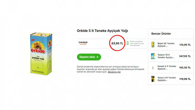 Dolar kuru düşünce dev sıvı yağ indirimi duyuruldu! 5 litre ayçiçek yağı 174 TL'den 63,95 TL'ye düştü!