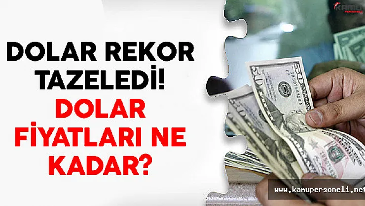 Dolar Rekor Tazeledi! Dolar Fiyatları Ne Kadar?