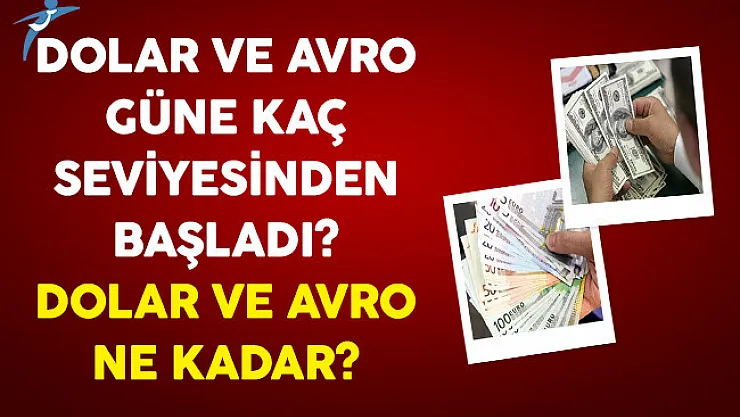 Dolar ve Avro Güne Kaç Seviyesinden Başladı? 19 Ocak 2017 Dolar ve Avro Ne Kadar?