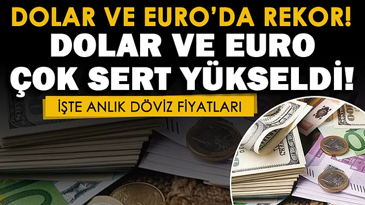 Dolar ve euro 4 Kasım'da rekor tazeledi! Dolar ve euro çok sert yükseldi
