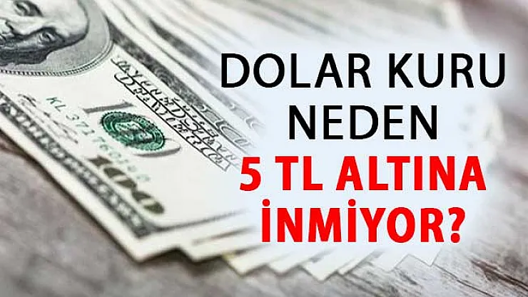 Doların 5 TL'nin Altına İnmemesinin Sebebi Belli Oldu