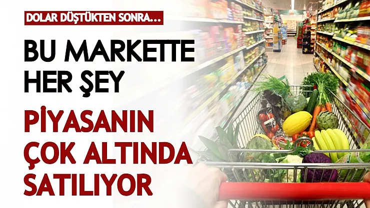 Doların düşüşünden sonra gıdaya indirim müjdesi verilmişti: Bu marketteki ürünlerin fiyatı piyasanın çok altında