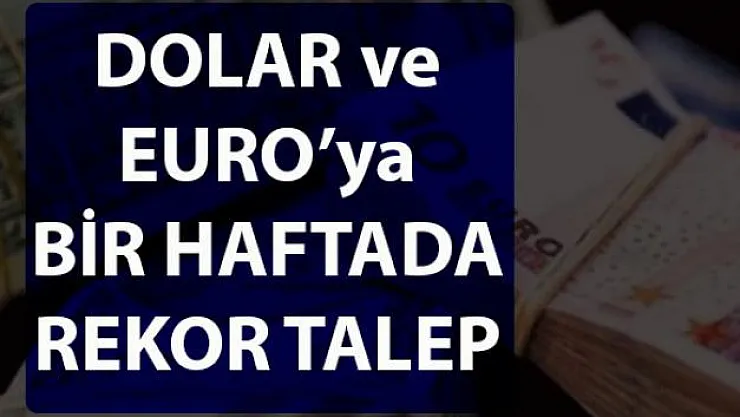 Dövize talep giderek artıyor! Bankalardaki Dolar ve Euro miktarı artıyor