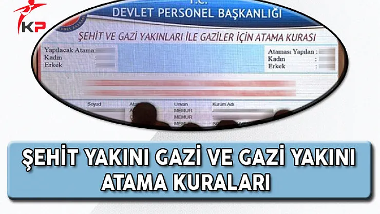 DPB'DE 293 Şehit Yakını, Gazi Ve Gazi Yakını Atama Kurası Yapıldı