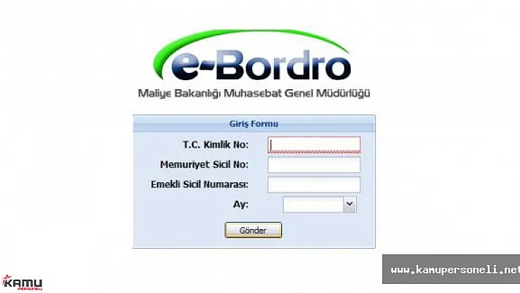 E-Bordro ile Maaş Sorgulama İşlemleri