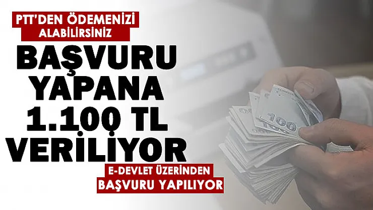 e-Devlet üzerinden başvuru yapanlara sosyal destek veriliyor! Vatandaşlara PTT üzerinden 1.100 TL pandemi desteği ödeniyor